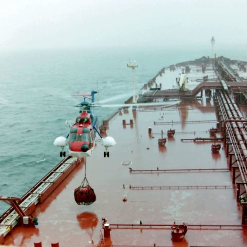 VLCC vs Helicopter